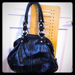 Francesco Biasia Leather Shoulder Bag.